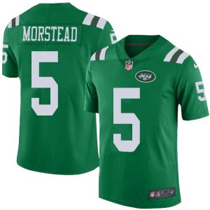 Jets #5 Thomas Morstead Green Men's Stitched NFL Elite Rush Jersey