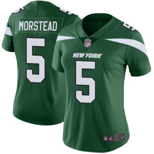 Jets #5 Thomas Morstead Green Team Color Women's Stitched NFL Vapor Untouchable Limited Jersey