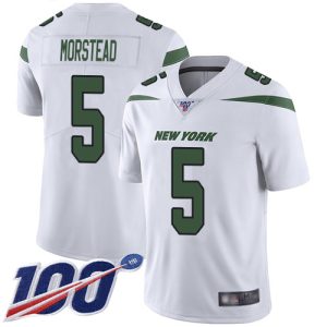 Jets #5 Thomas Morstead White Men's Stitched NFL 100th Season Vapor Limited Jersey