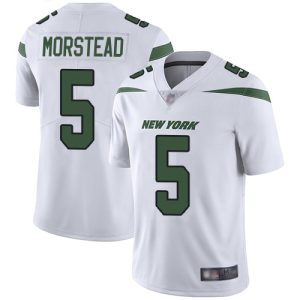 jets #5 thomas morstead white men's stitched nfl vapor untouchable limited cheap jersey