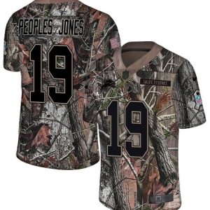 lions #19 donovan peoples-jones camo youth stitched nfl limited rush realtree wholesale jersey