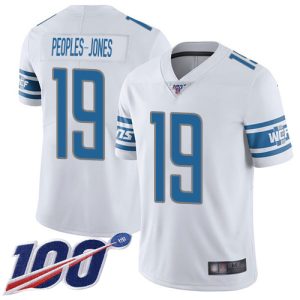 lions #19 donovan peoples-jones white men's stitched nfl 100th season vapor untouchable limited wholesale jersey