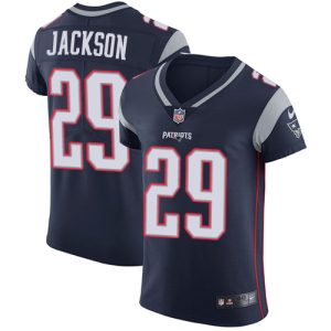 Patriots #29 J.C. Jackson Navy Blue Team Color Men's Stitched NFL Vapor Untouchable Elite Jersey