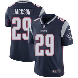 Patriots #29 J.C. Jackson Navy Blue Team Color Youth Stitched NFL Vapor Untouchable Limited Jersey