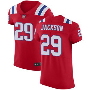 patriots #29 j.c. jackson red alternate men's stitched nfl vapor untouchable elite wholesale jersey