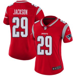 patriots #29 j.c. jackson red women's stitched nfl limited inverted legend cheap jersey