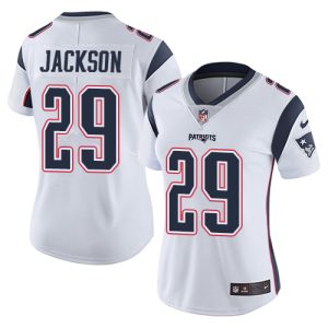 patriots #29 j.c. jackson white women's stitched nfl vapor untouchable limited wholesale jersey