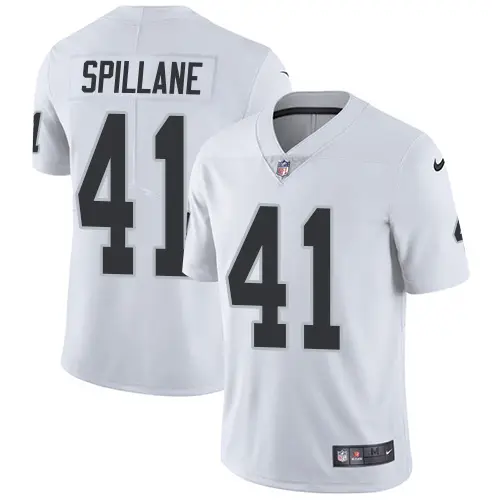 raiders #41 robert spillane white youth stitched nfl vapor untouchable limited limited jersey