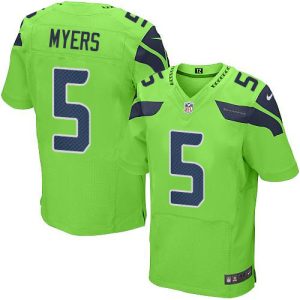 seahawks #5 jason myers green men's stitched nfl elite rush cheap jersey