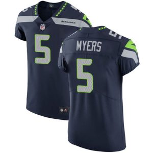 Seahawks #5 Jason Myers Steel Blue Team Color Men's Stitched NFL Vapor Untouchable Elite Jersey