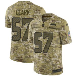 seahawks #57 frank clark camo men's stitched nfl limited 2018 salute to service authentic jersey