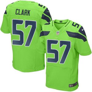 seahawks #57 frank clark green men's stitched nfl elite rush youth jersey