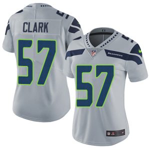 seahawks #57 frank clark grey alternate women's stitched nfl vapor untouchable limited wholesale jersey