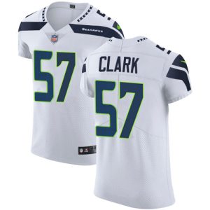 seahawks #57 frank clark white men's stitched nfl new elite customized jersey