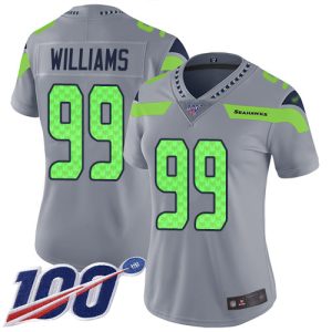 seahawks #99 leonard williams gray women's stitched nfl limited inverted legend 100th season cheap jersey