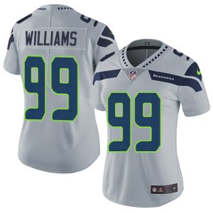 Seahawks #99 Leonard Williams Grey Alternate Women's Stitched NFL Vapor Untouchable Limited Jersey