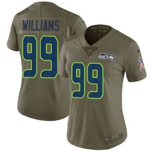 seahawks #99 leonard williams olive women's stitched nfl limited 2017 salute to service cheap jersey