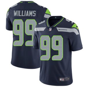 seahawks #99 leonard williams steel blue team color men's stitched nfl vapor untouchable limited wholesale jersey