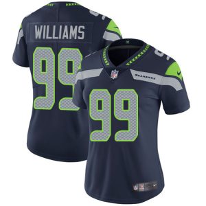 seahawks #99 leonard williams steel blue team color women's stitched nfl vapor untouchable limited wholesale jersey