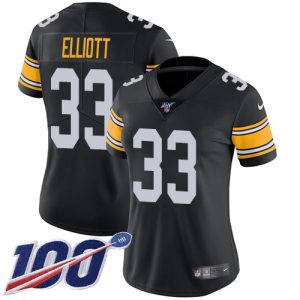 steelers #33 jalen elliott black alternate women's stitched nfl 100th season vapor limited cheap jersey