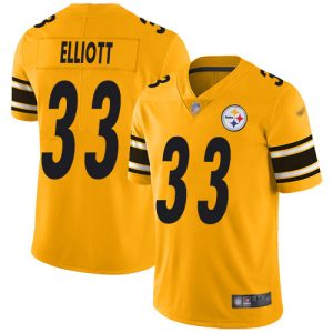 elite Steelers #33 Jalen Elliott Gold Men's Stitched NFL Limited Inverted Legend Jersey