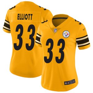 steelers #33 jalen elliott gold women's stitched nfl limited inverted legend cheap jersey