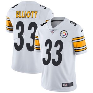 steelers #33 jalen elliott white youth stitched nfl vapor untouchable limited customized jersey