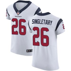 texans #26 devin singletary white men's stitched nfl new elite authentic jersey