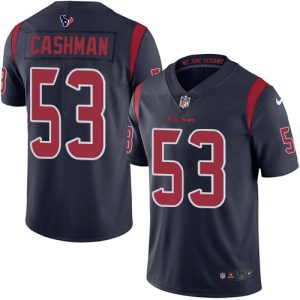 wholesale Texans #53 Blake Cashman Navy Blue Men's Stitched NFL Limited Rush Jersey