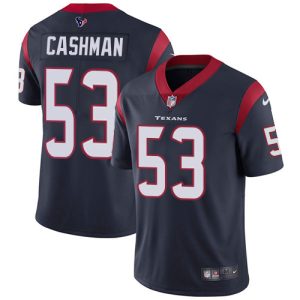 cheap Texans #53 Blake Cashman Navy Blue Team Color Men's Stitched NFL Vapor Untouchable Limited Jersey