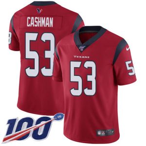 wholesale Texans #53 Blake Cashman Red Alternate Men's Stitched NFL 100th Season Vapor Untouchable Limited Jersey