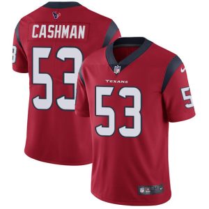 texans #53 blake cashman red alternate men's stitched nfl vapor untouchable limited limited jersey