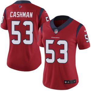 personalized Texans #53 Blake Cashman Red Alternate Women's Stitched NFL Vapor Untouchable Limited Jersey