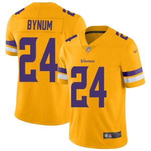 personalized Vikings #24 Camryn Bynum Gold Men's Stitched NFL Limited Inverted Legend Jersey