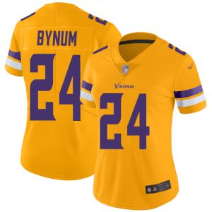 vikings #24 camryn bynum gold women's stitched nfl limited inverted legend elite jersey