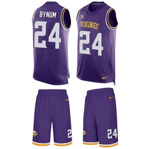 Vikings #24 Camryn Bynum Purple Team Color Men's Stitched NFL Limited Tank Top Suit Jersey