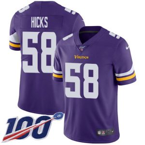 Vikings #58 Jordan Addison Purple Team Color Youth Stitched NFL 100th Season Vapor Untouchable Limited Jersey