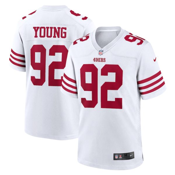 San Francisco 49ers #92 Chase Young Men's 2022 Player Game Jersey - White