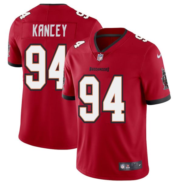 youth Tampa Bay Buccaneers #94 Calijah Kancey Youth Red Vapor Limited Jersey