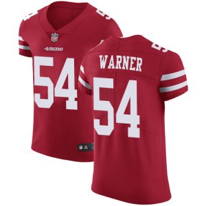 replica 49ers #54 Fred Warner Red Team Color Men's Stitched NFL Vapor Untouchable Elite Jersey