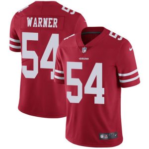 49ers #54 fred warner red team color youth stitched nfl vapor untouchable limited wholesale jersey