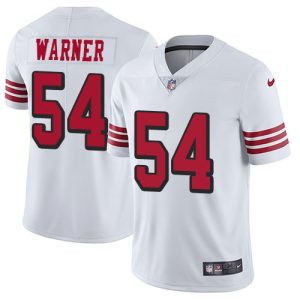 wholesale 49ers #54 Fred Warner White Rush Youth Stitched NFL Vapor Untouchable Limited Jersey