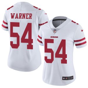 49ers #54 fred warner white women's stitched nfl vapor untouchable limited youth jersey