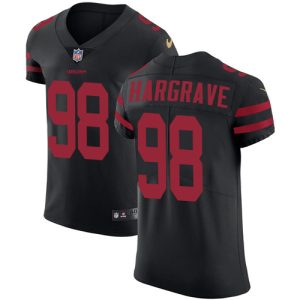 49ers #98 javon hargrave black alternate men's stitched nfl vapor untouchable elite youth jersey