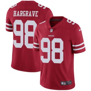 49ers #98 Javon Hargrave Red Team Color Youth Stitched NFL Vapor Untouchable Limited Jersey