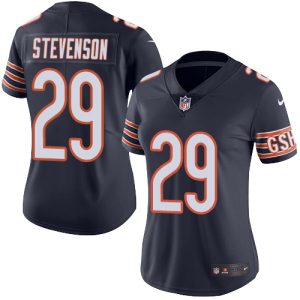 wholesale Bears #29 Tyrique Stevenson Navy Blue Team Color Women's Stitched NFL Vapor Untouchable Limited Jersey