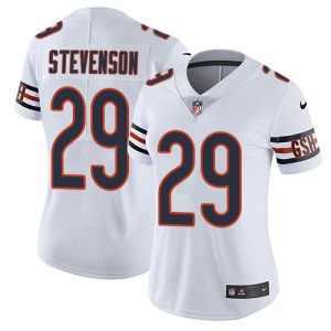 Bears #29 Tyrique Stevenson White Women's Stitched NFL Vapor Untouchable Limited Jersey