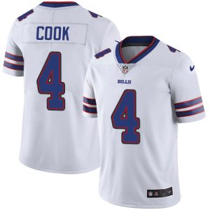 limited Bills #4 James Cook White Men's Stitched NFL Vapor Untouchable Limited Jersey