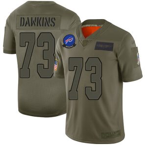 wholesale Bills #73 Dion Dawkins Camo Men's Stitched NFL Limited 2019 Salute To Service Jersey