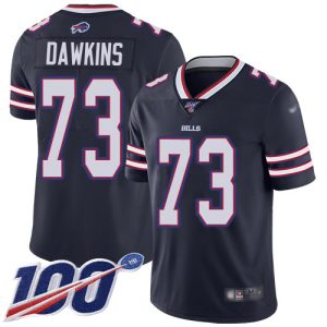 Bills #73 Dion Dawkins Navy Men's Stitched NFL Limited Inverted Legend 100th Season Jersey